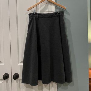 CHOiES Women's Gray Knit Midi Skirt